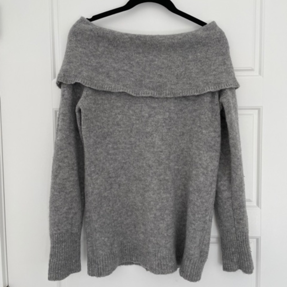 Theory Off-the-shoulder wool blend sweater - Picture 2 of 6